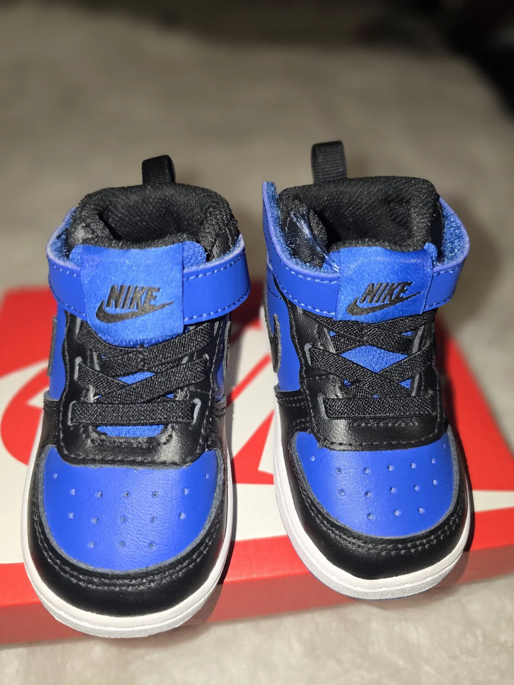 Nike Kids' Blue and Black High-Top Sneakers